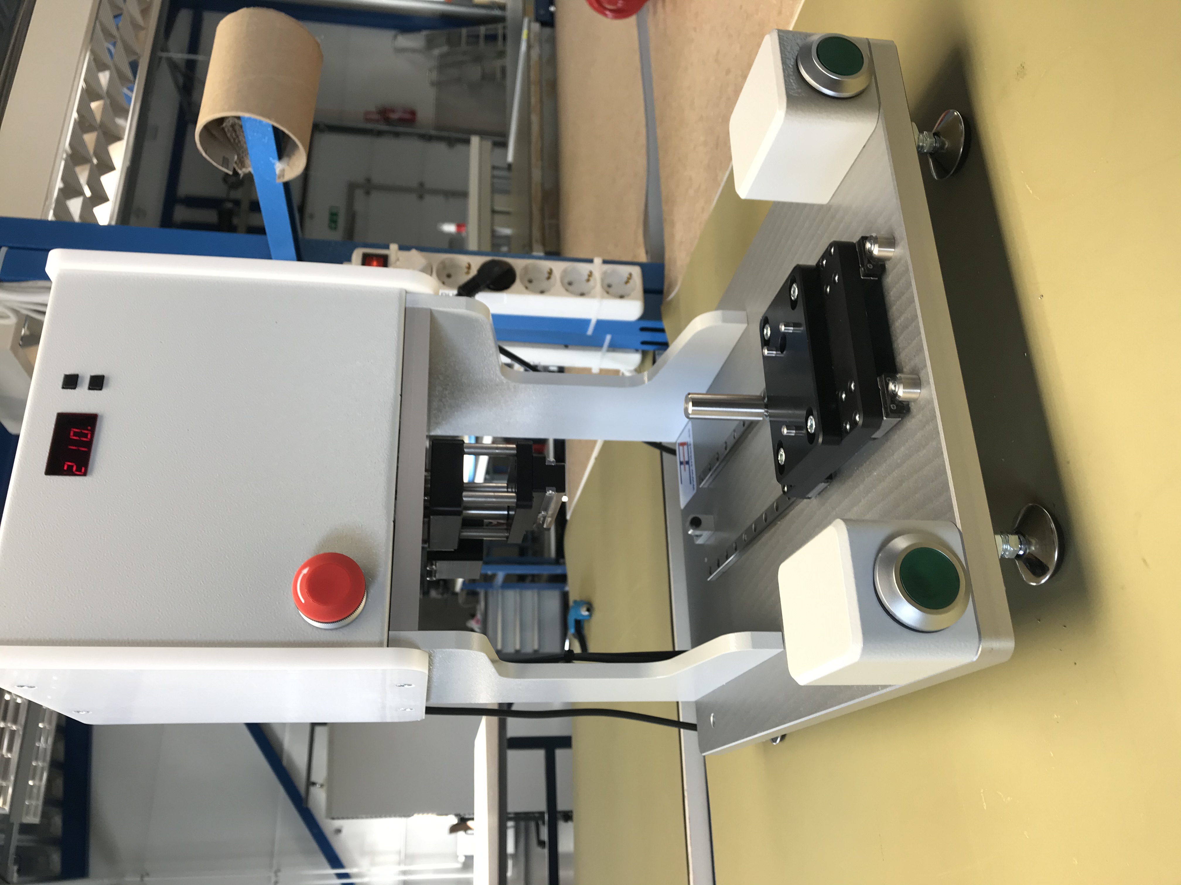 Machine for laminating small wires together in one bunch by means of special glued taped and high temperature.